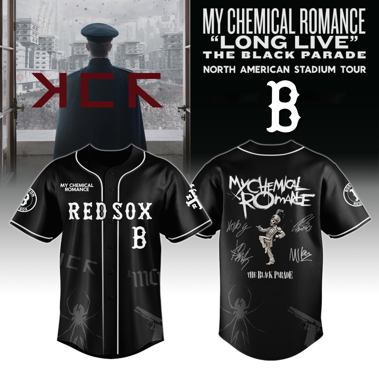 BOS x My Chemical Romance “Long Live The Black Parade” North American Stadium Tour Jersey