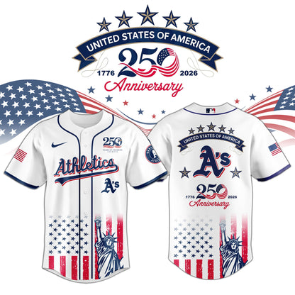 OAK Athletics special America’s 250th Anniversary Limited Edition Jersey