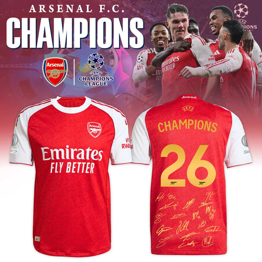 Arsenal FC Champions of Europe 2026 Special Edition Jersey