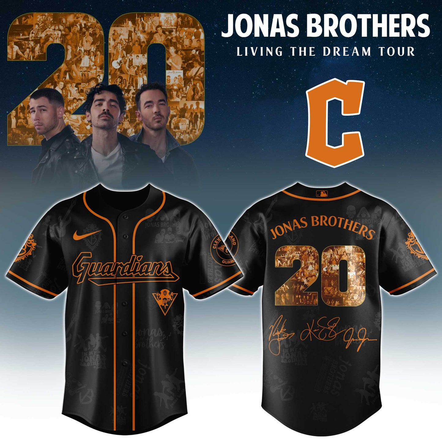 MLB x Jonas Brothers Tour 2025 Jersey Editions Limited