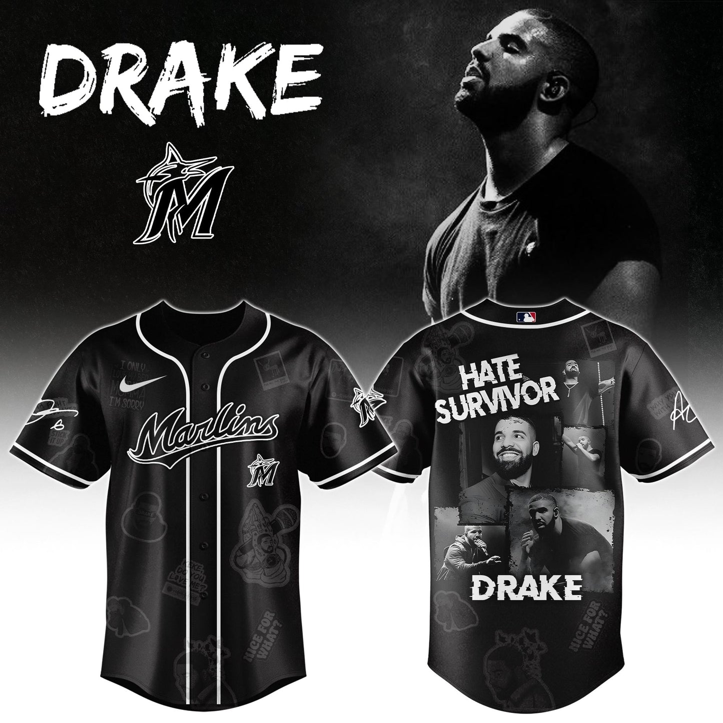 M Marlins x Drake Chromakopia The World Tour 2025 Jersey Editions Limited +Selling Out Fast