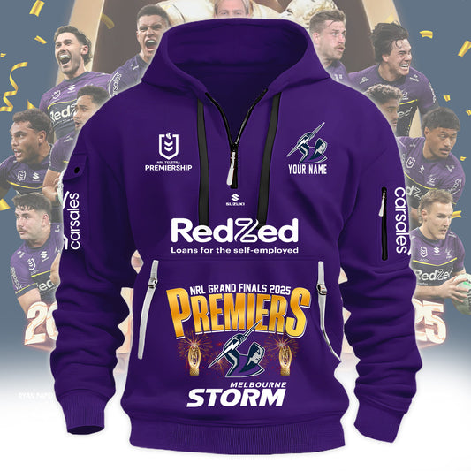 Melbourne Storm – NRL 2025 Champions H115 Hoodie