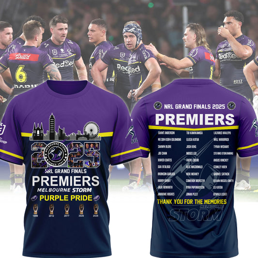 Melbourne Storm – NRL 2025 Champions T-shirt