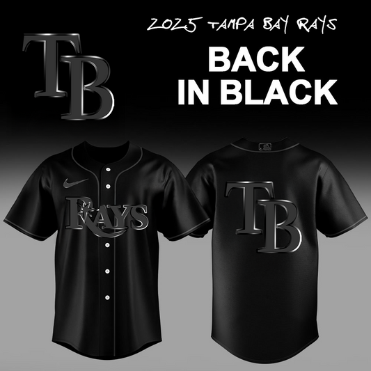 Tampa Bay Rays Back In Black 2025 Jersey