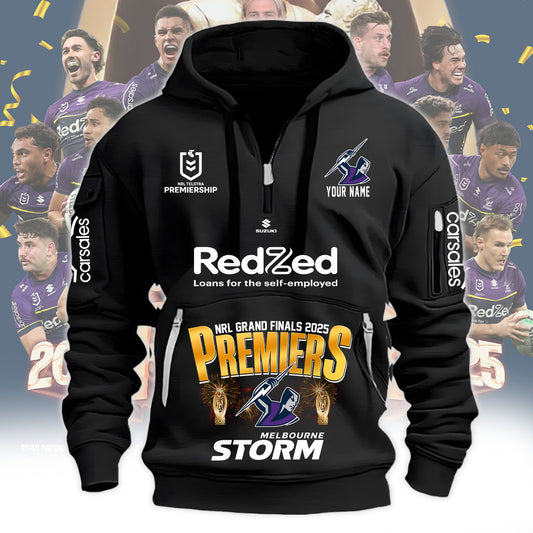 Melbourne Storm – NRL 2025 Champions H115 Hoodie