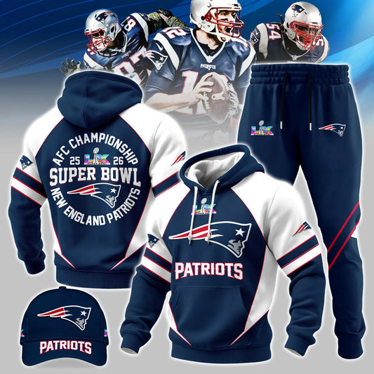 New England Patriots Super Bowl LX 2026 Limited Edition Combo Hoodie