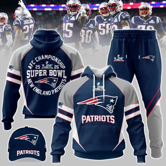 New England Patriots Super Bowl LX 2026 Limited Edition Combo Hoodie