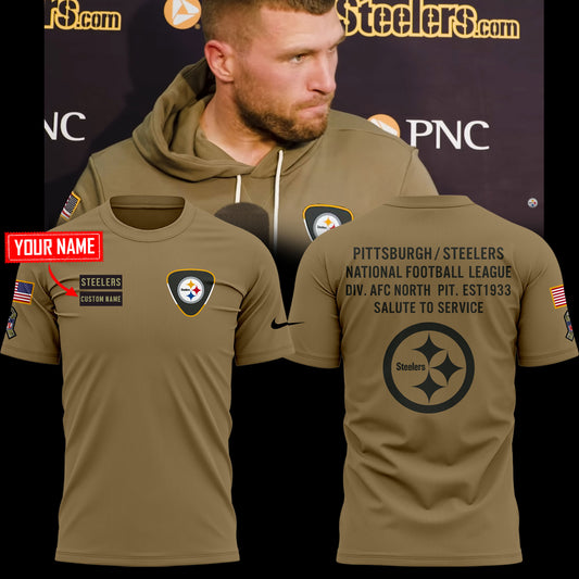 Pittsburgh Steelers 2025 Salute to Service Sideline Standard Issue Dri-FIT T-Shirt