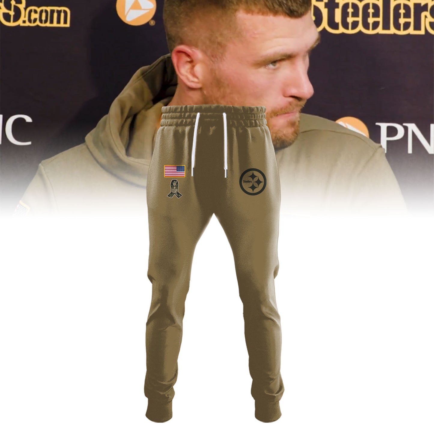 Pittsburgh Steelers 2025 Salute to Service Sideline Standard Issue Dri-FIT Hoodie