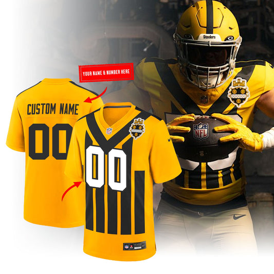 Pittsburgh Steelers unveil 1933 Throwback Uniforms Football Jersey
