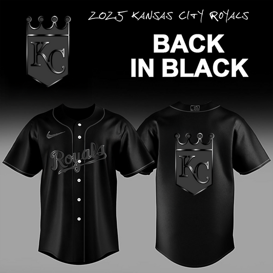 Limited Edition Kansas City Royals Back In Black Combo Jersey