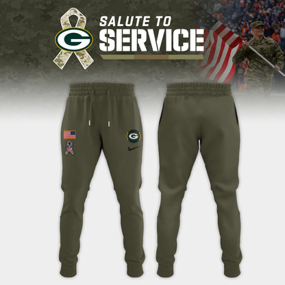 Green Bay Packers 2025 Salute to Service Limited Combo Hoodie