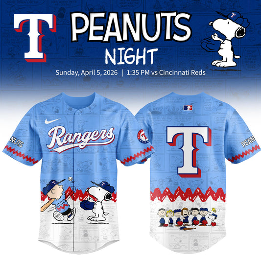 Texas Rangers x Peanut Night 2026 Limited Editions Jersey