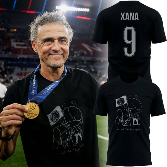 Luis Enrique Xana We Are The Champion Paris Saint Germain T Shirt - Special Edition