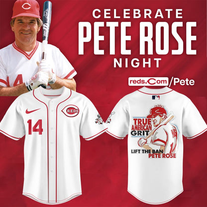 Limited Edition Reds x Pete Rose Night Baseball Jersey