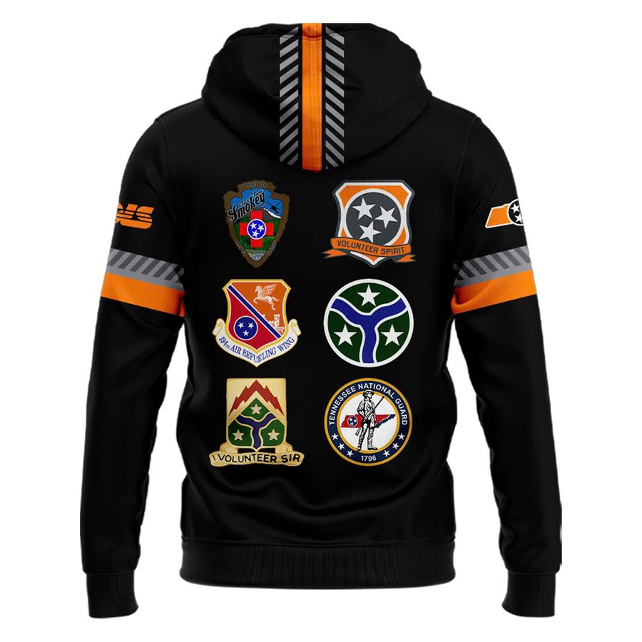 Special New Smoke Grey Volunteer Spirit All Patchs Vols Hoodie
