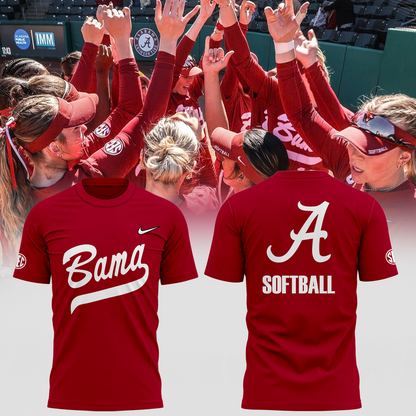 Exclusive T-Shirt for fans Alabama Crimson Tide softball