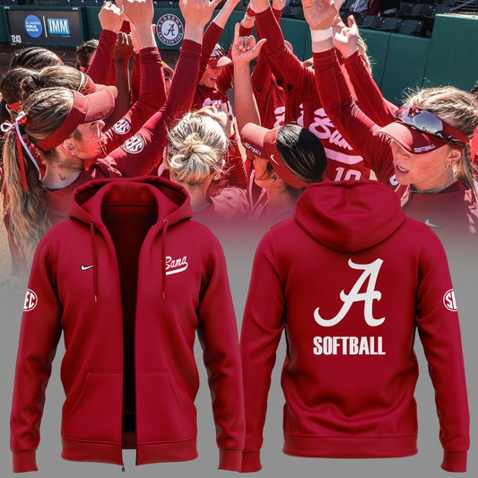 Alabama Softball 2026 Special Edition Zip Hoodie