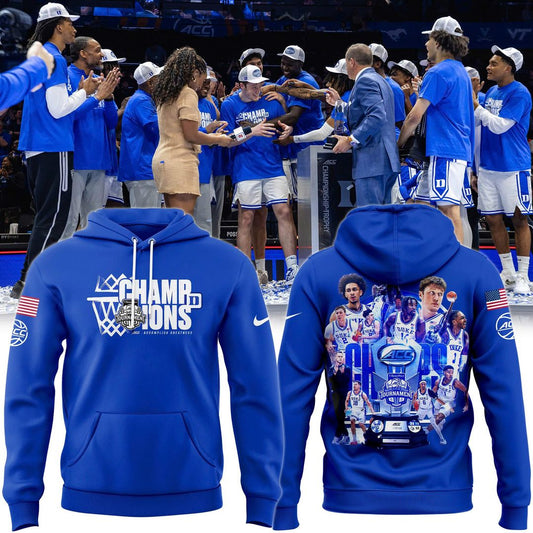 Duke Blue Devils Unisex 2026 ACC Men's Basketball Tournament Champions Special Hoodie