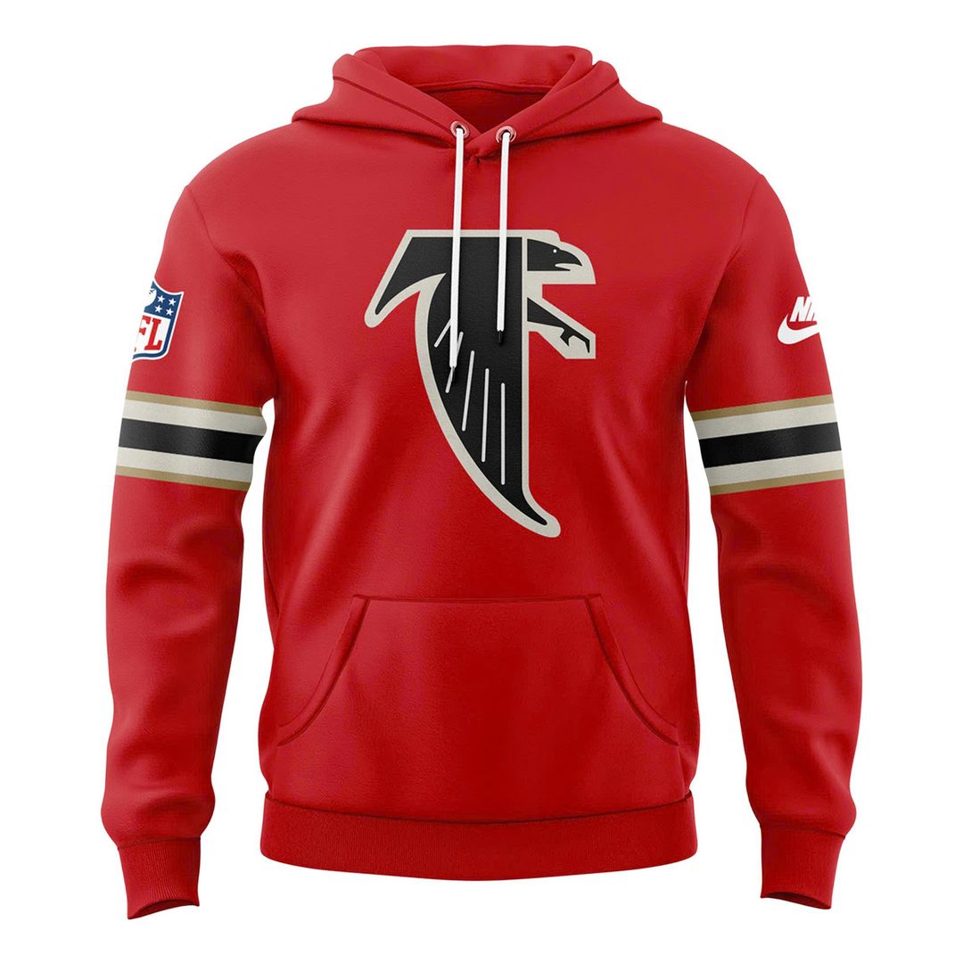 Atlanta Falcons Red 2025 Throwback Hoodie