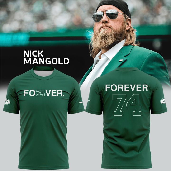 Forever. 74 Nick Mangold Green T-Shirt