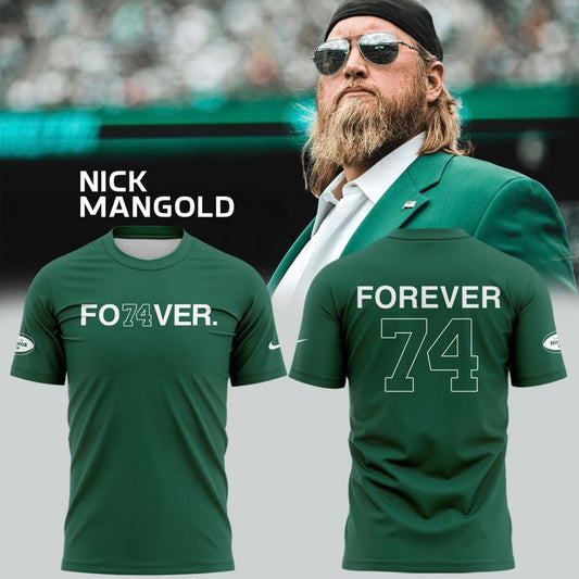 Forever. 74 Nick Mangold Green T-Shirt