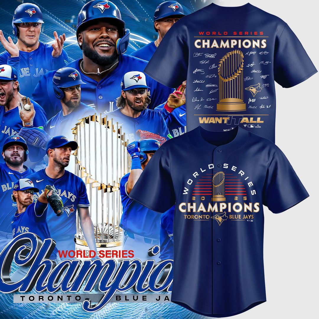 Toronto Blue Jays World Series Champions 2025 Black Jersey