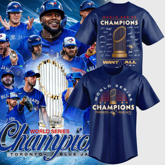Toronto Blue Jays World Series Champions 2025 Black Jersey