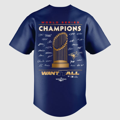 Toronto Blue Jays World Series Champions 2025 Black Jersey
