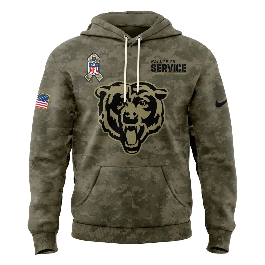 Chicago Bears Salute To Service Hoodie