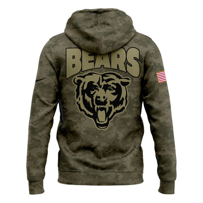 Chicago Bears Salute To Service Hoodie