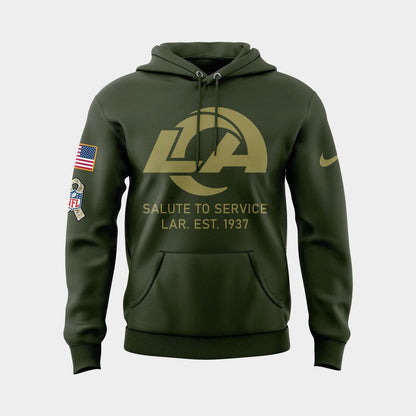 Los Angeles Rams Salute to Service 2025 Hoodie