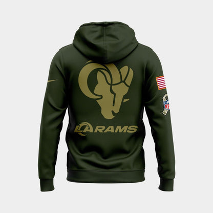 Los Angeles Rams Salute to Service 2025 Hoodie