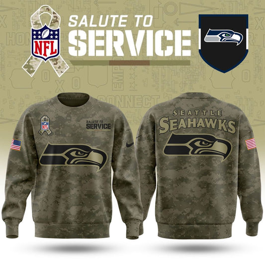 Seattle Seahawks Salute To Service Sweashirt