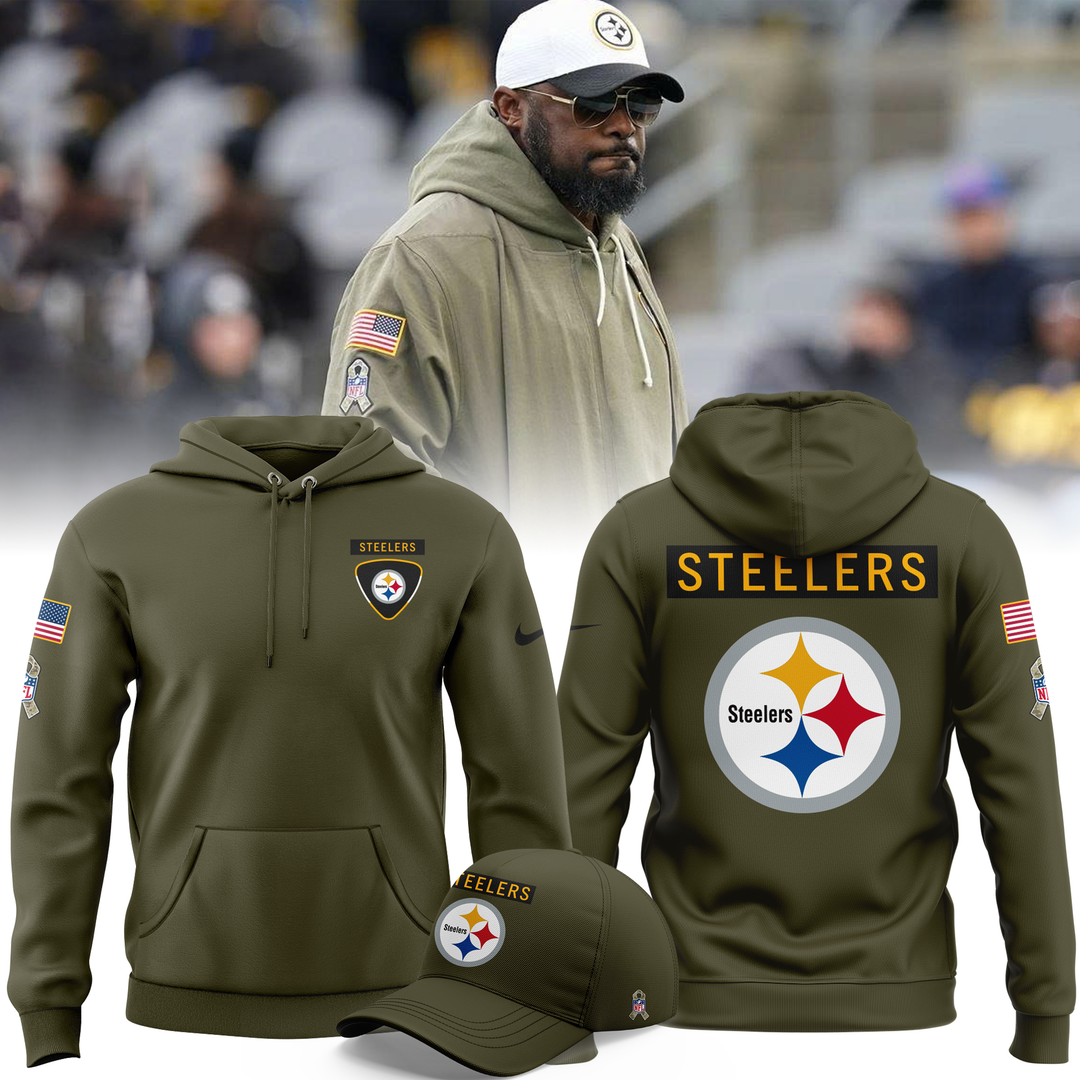 Special New Pittsburgh Steelers Salute to Service Hoodie 2025
