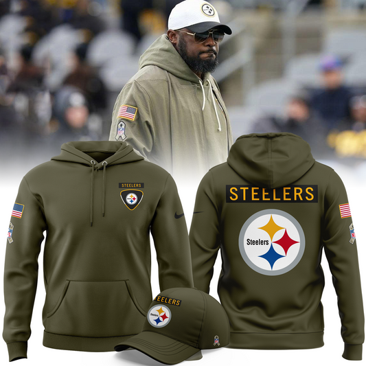 Special New Pittsburgh Steelers Salute to Service Hoodie 2025
