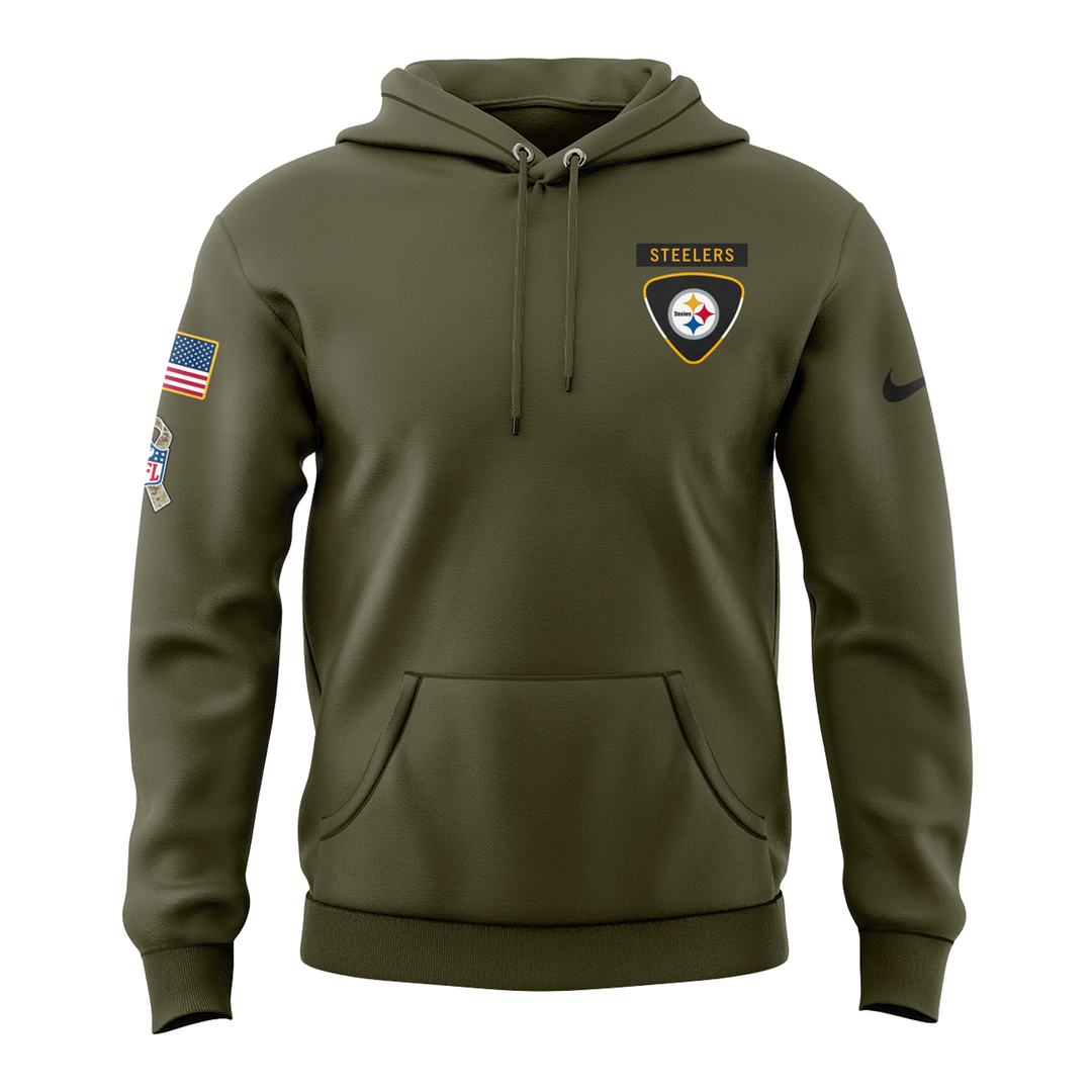 Special New Pittsburgh Steelers Salute to Service Hoodie 2025