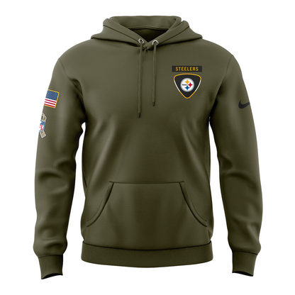 Special New Pittsburgh Steelers Salute to Service Hoodie 2025