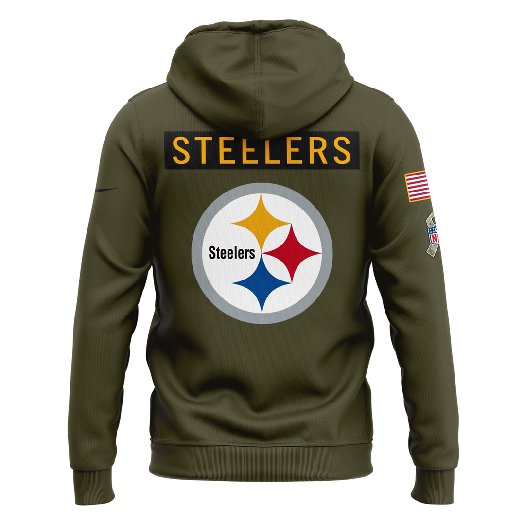 Special New Pittsburgh Steelers Salute to Service Hoodie 2025