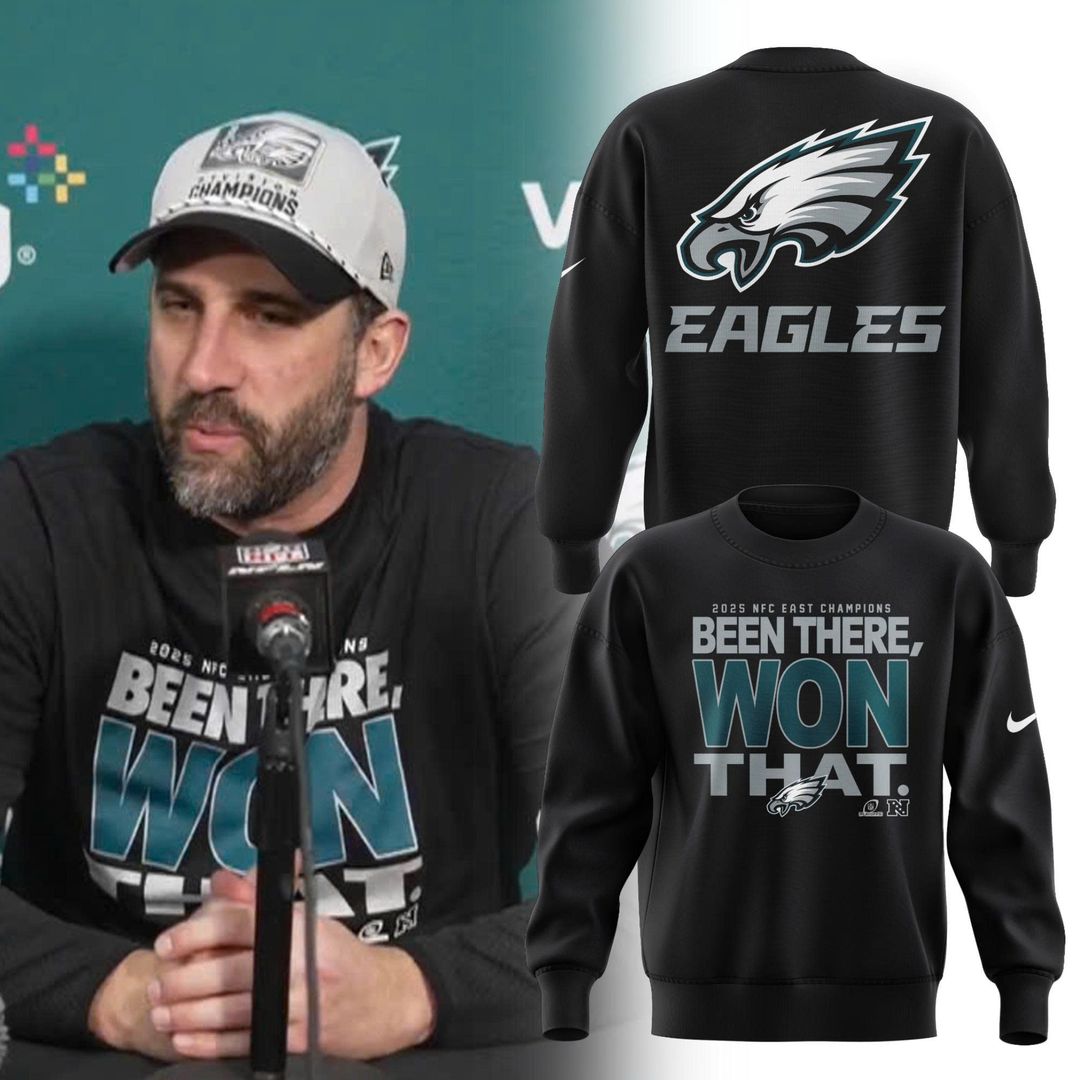 Philadelphia Eagles 2025 NFC East Division Champions Sweatshirt