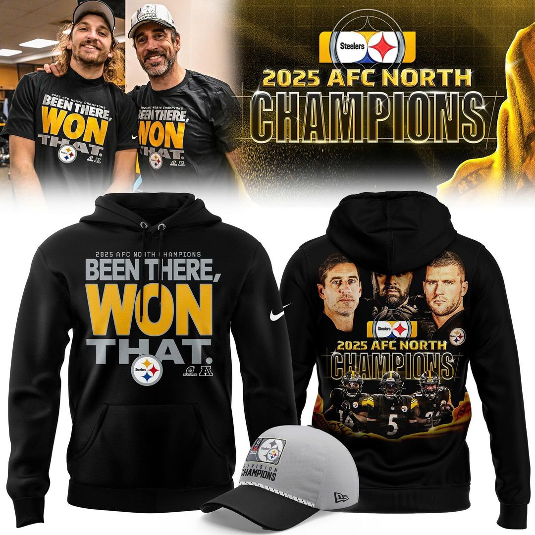 Pittsburgh Steelers 2025 AFC North Division Champions Combo Hoodie