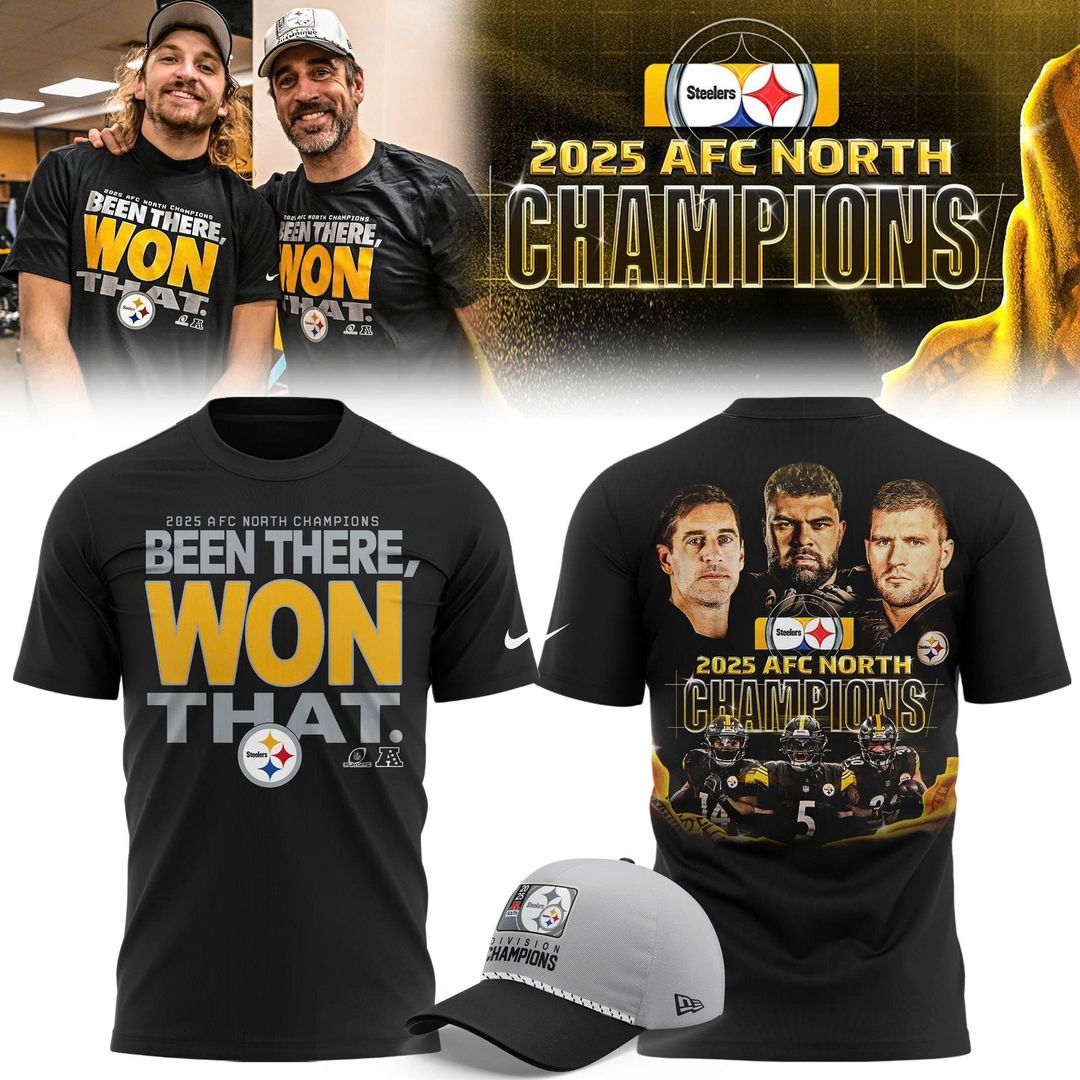 Pittsburgh Steelers 2025 AFC North Champions Been there, won that Combo T-Shirt