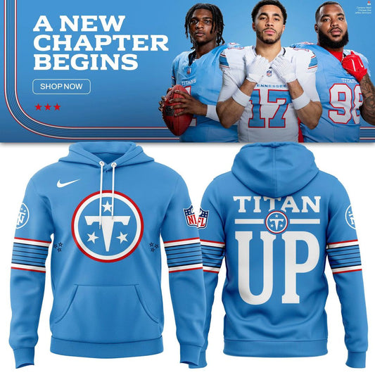 Tennessee Titans Cameron Ward Light Vapor F.U.S.E. Sewn Down Limited Hoodie