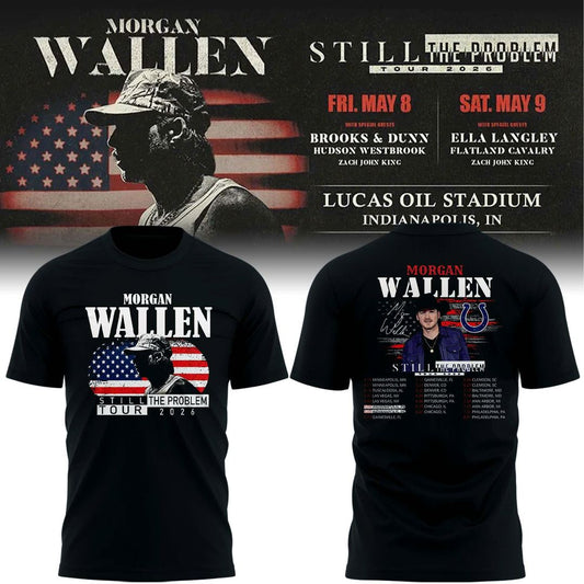 Indianapolis Colts x Morgan Wallen "Still The Problem Tour" 2026 T-Shirt