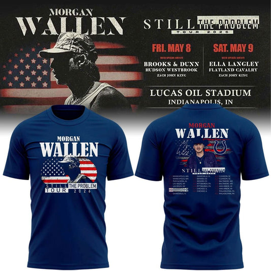 Indianapolis Colts x Morgan Wallen "Still The Problem Tour" 2026 T-Shirt