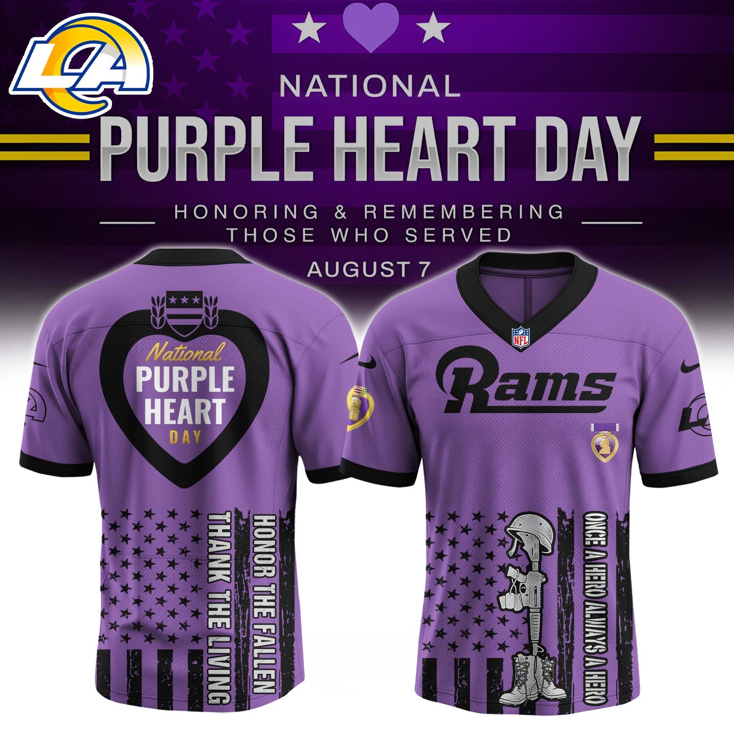 LAR x Purple Heart Day Jersey Limited Edition