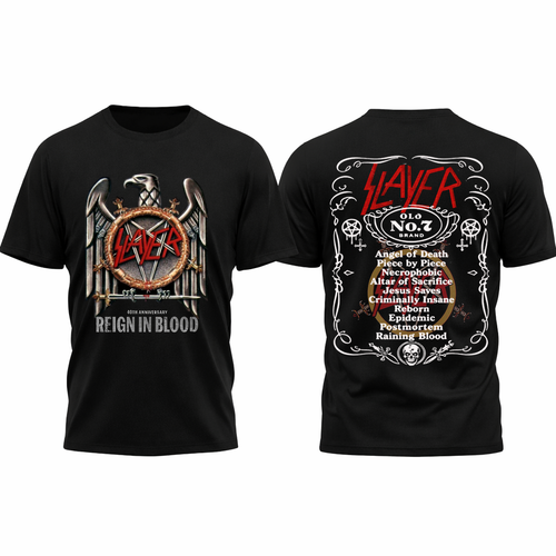 SLAYER Reign in Blood 40th Anniversary Limited Edition T-Shirt