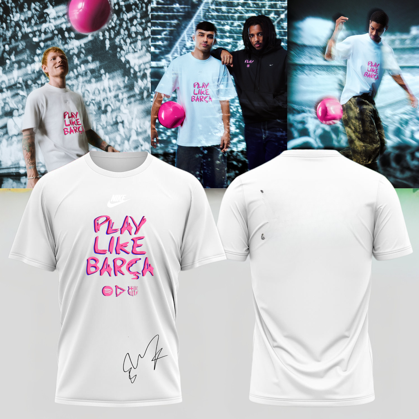 Ed Sheeran Barça shirt