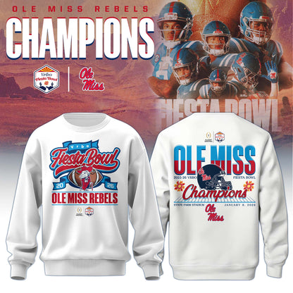 Ole Miss Rebels Special Fiesta Bowl Champions Limited Edition Sweatshirt