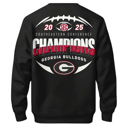 Georgia Bulldogs 2025 SEC Conference Champions Combo Sweatshirt